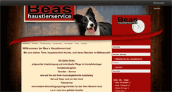 Desktop Screenshot of beas-haustierservice.de